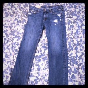 Men’s distressed straight hollister jeans